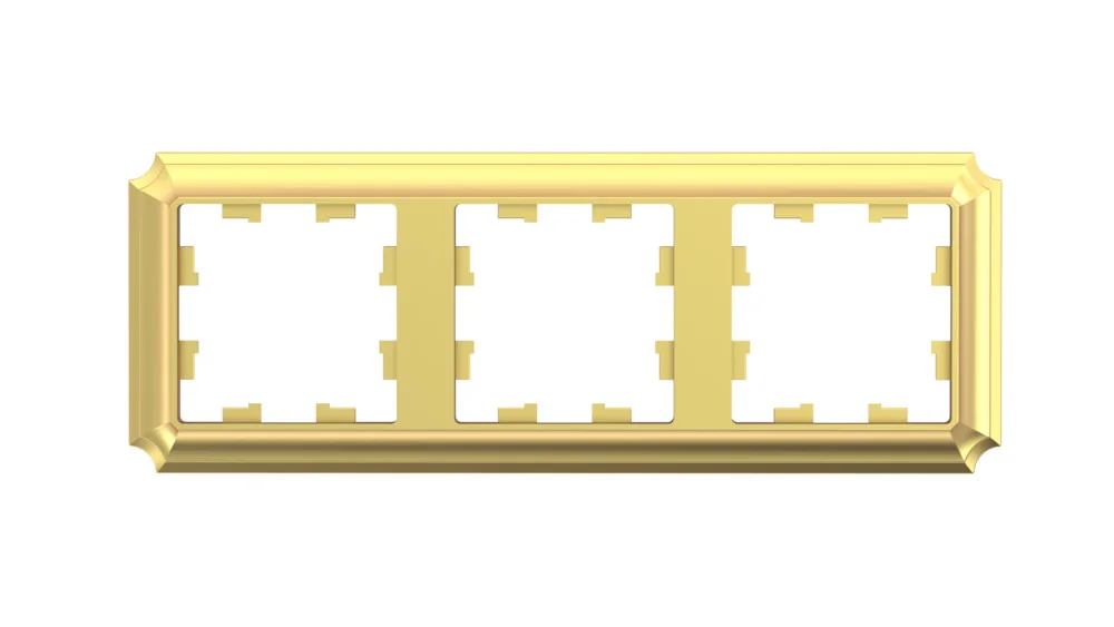 ATLASDESIGN ANTIQUE 3-постовая РАМКА, универсальная, ЗОЛОТО