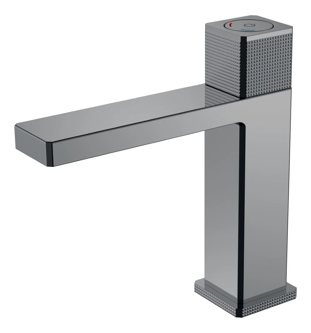 Boheme Смеситель автоматический для раковины QUAD Shine Gun Metal
