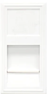 Donel Розетка DEC RJ45 UTP кат.5e, 1мод., бел. матовая (22.5х45мм)
