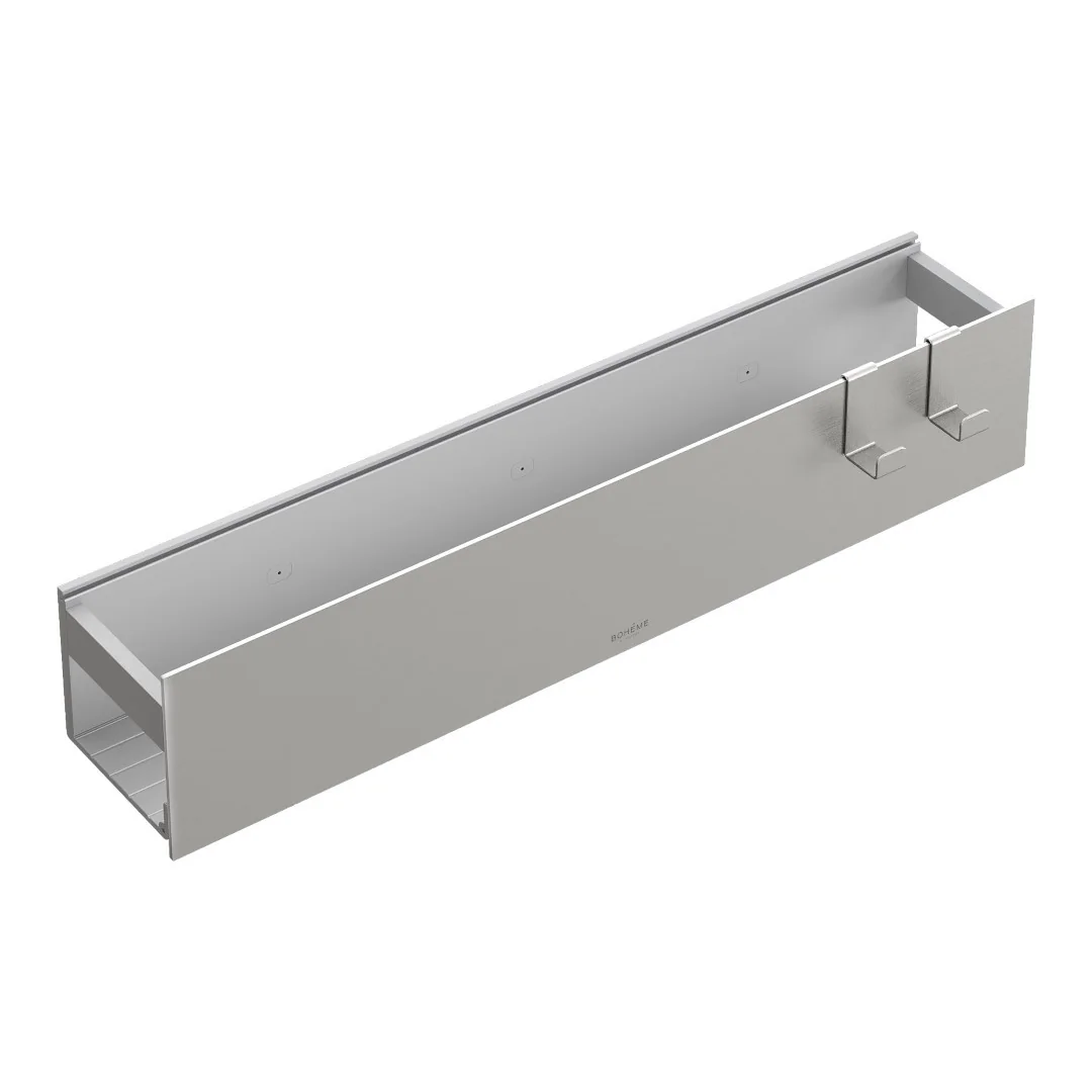 Boheme Полка настенная 60см Nickel brushed/Брашированный никель