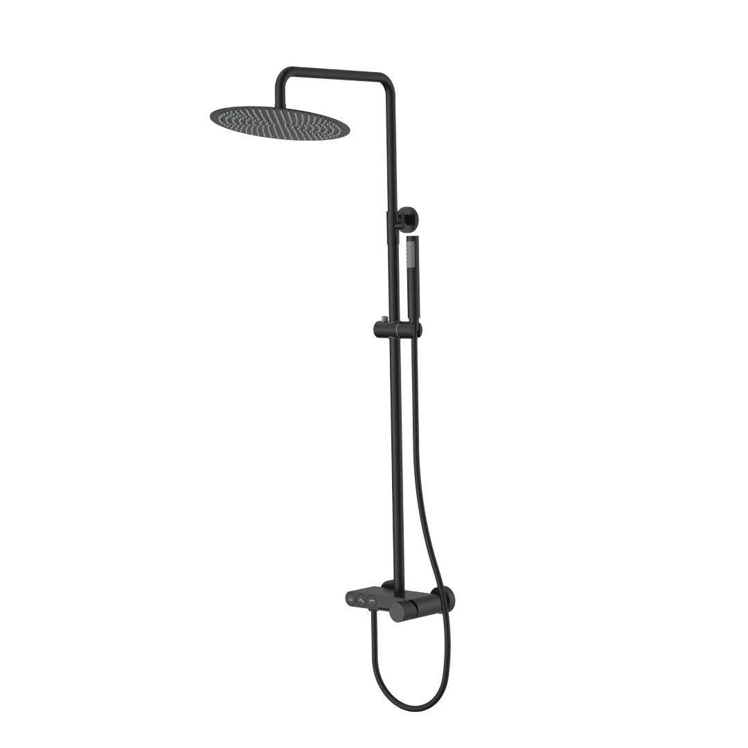 Boheme Стойка для душа STICK BLACK SPIRALE