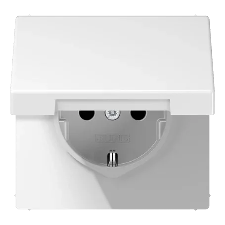 Штепсельная розетка SCHUKO 16А / 250В с защитными шторками, с подпружиненной откидной крышкой, пружи