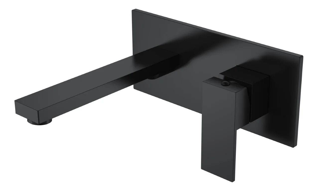Boheme Смеситель для умывальника из стены QUBIC Black