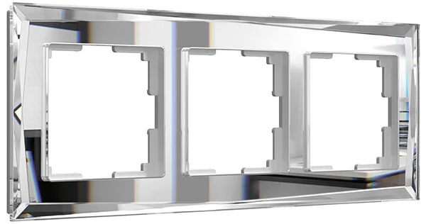 W0031220/ Рамка на 3 поста Diamant (зеркальный)