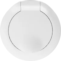 Donel D16 матовый белый Накладка для розетки Schuko с заземлением, с крышкой, 16A 250 В~