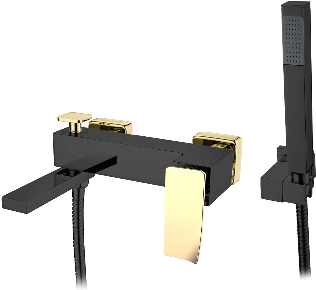 Boheme Смеситель для ванны Q BlackGold.2_Комплект