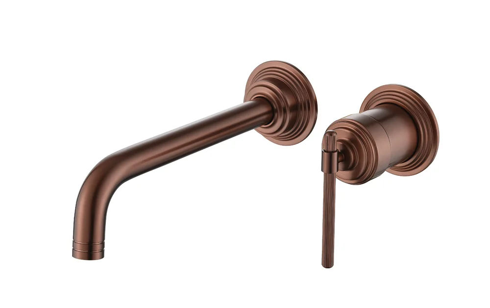 Смеситель Boheme для умывальника из стены, ETERNA COPPER BRUSHED