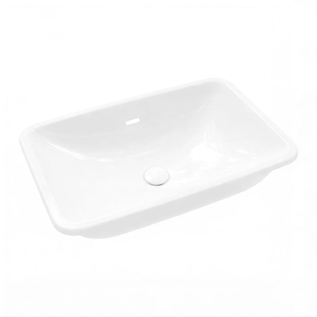 Villeroy&Boch Loop&Friends Раковина встраиваемая 61.5х38х18см., с переливом, цвет: альпийский белый