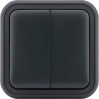 Donel W55 Переключатель 2-кл. накладной, антрацит, IP55, серия (тип) DIP55