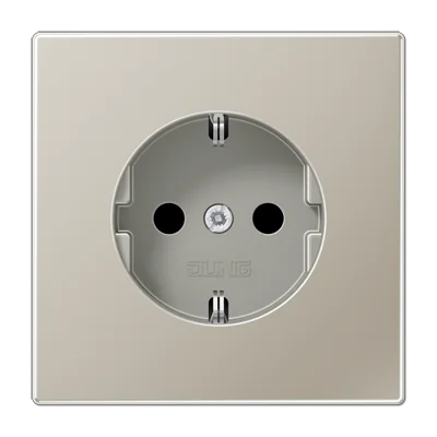 Штепсельная розетка SCHUKO 16А / 250В, пружинные зажимы; металл; нержавеющая сталь; Edelstahl
