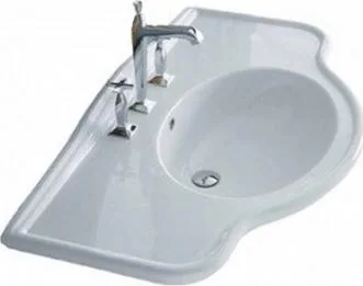 Керамическая раковина Paolina PA/90.0 для настенного смесителя 900x570x230