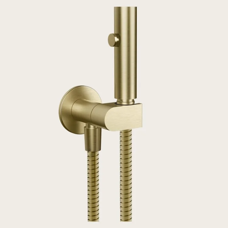 Гидроёршик Gessi настенный с предохранительным клапаном Brushed Brass PVD