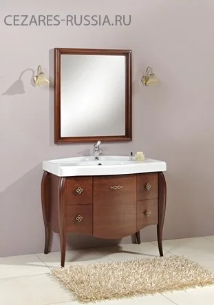 Керамическая раковина STILUS на 3 отверстия 121003F, Bianco, 102x56 CEZARES