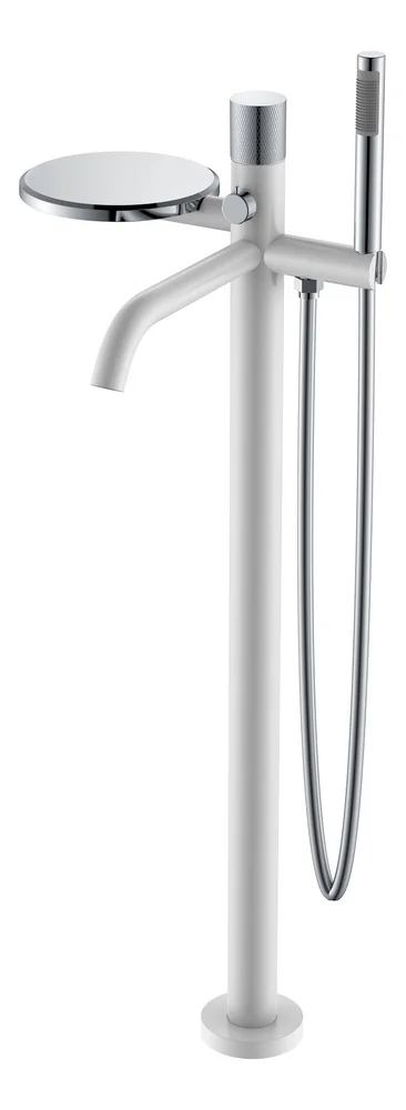 Boheme Смеситель STICK напольный WHITE TOUCH CHROME