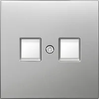 Donel R98 METAL благородная сталь Накладка для розетки RJ45, 2-я, серия DA