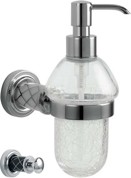Boheme Настенный диспенсер MURANO CHROME (черное)_Комплект