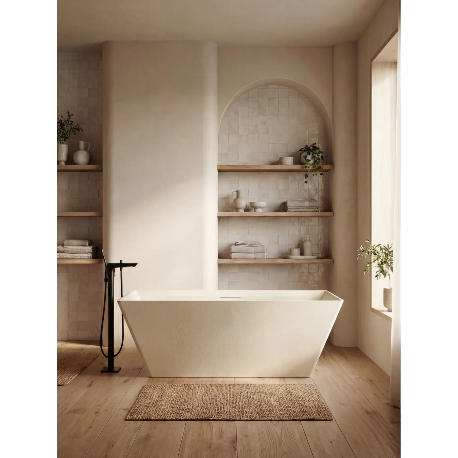 Ванна из искусственного камня AltroBagno Francesca 090103 Cream н