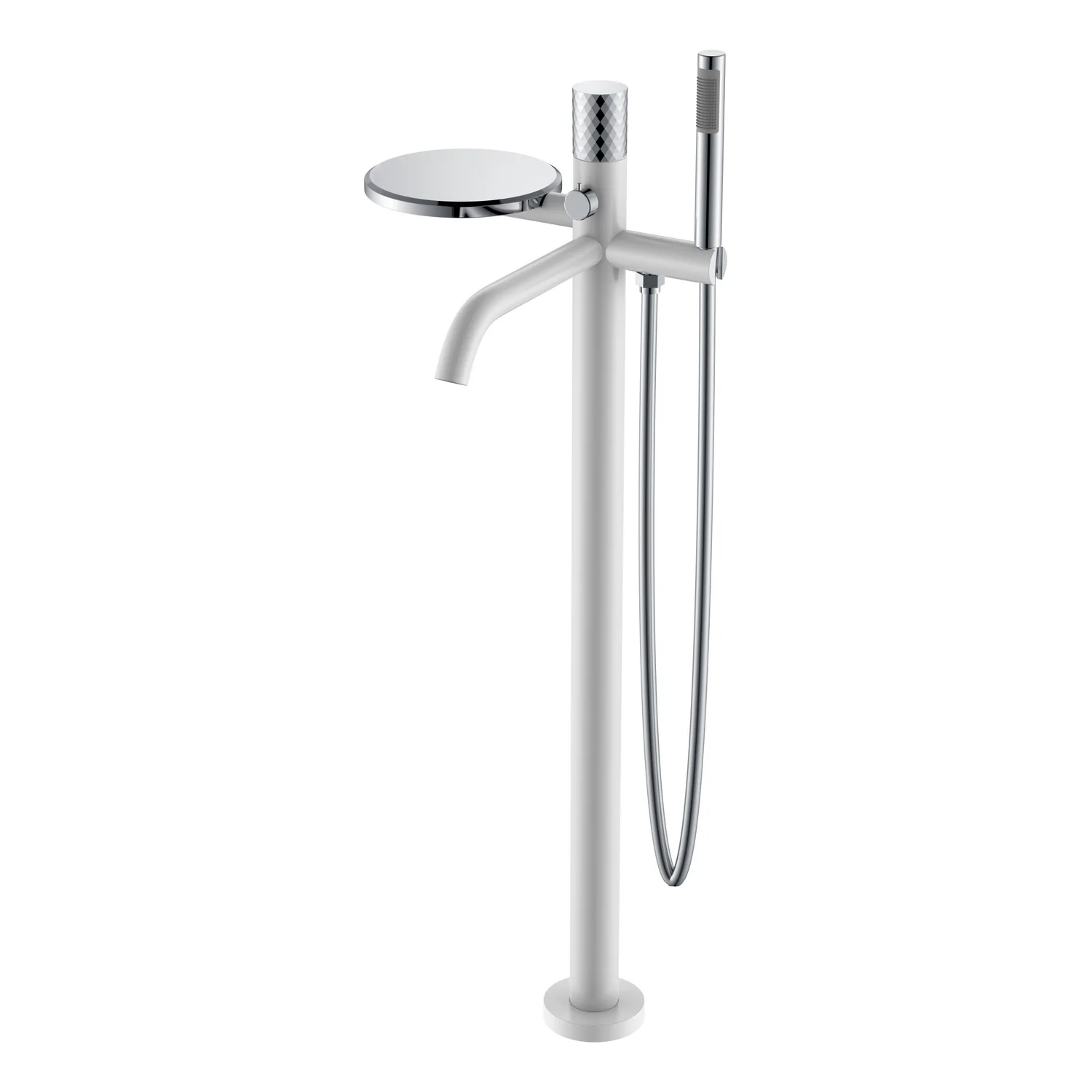 Boheme Смеситель STICK напольный WHITE DIAMOND CHROME