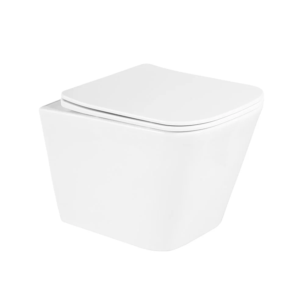 Унитаз подвесной безободковый BelBagno DUE BB3103CHR-SC