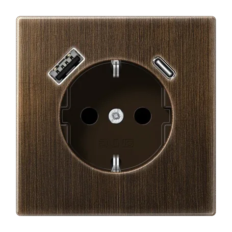 SCHUKO-розетка с USB типа AC JUNG JUNG