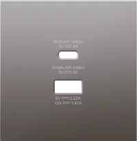 Donel R98 Сталь накладка для розеток USB A+C, серия DA