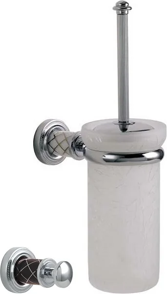 Boheme Ершик настенный (стекло) MURANO CHROME (шоколад)_Комплект