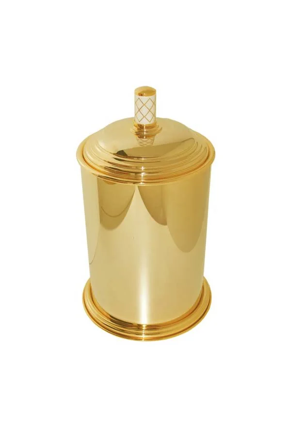 Boheme Ведро MURANO GOLD металл (белое)_Комплект
