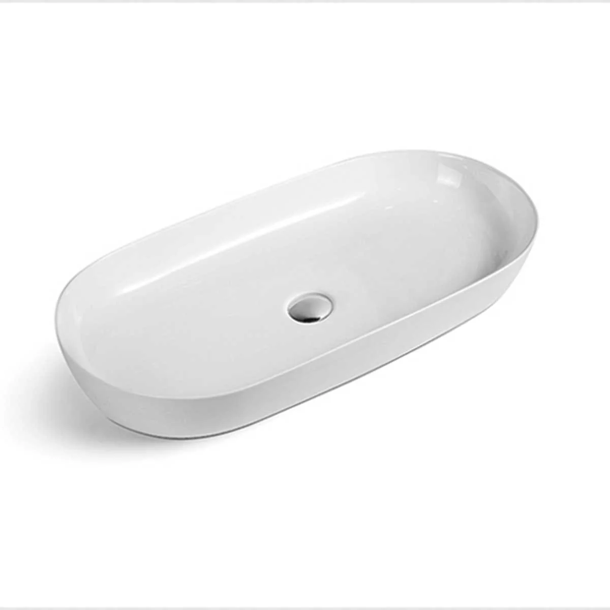 Раковина керамическая Vincea VBS-114, 800*400*135, цвет белый