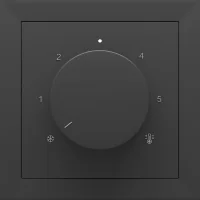 Donel S08 черный графит накладка для регулятора тёплого пола DB23100, серия DB, серия DB