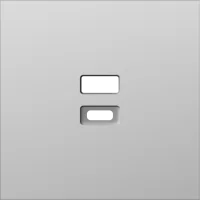 Donel S08 сталь накладка для розеток USB, серия DB