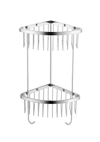 AGJ20CU Полка для душа Arrow 200*200*50мм  угловая, двойная, хром