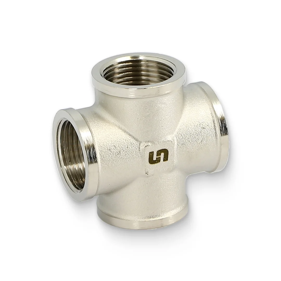 Крестовина В 3/4", никелированная Uni-Fitt