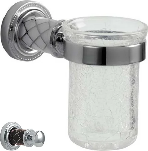 Boheme Стакан для зубных щеток MURANO CHROME (шоколад)_Комплект