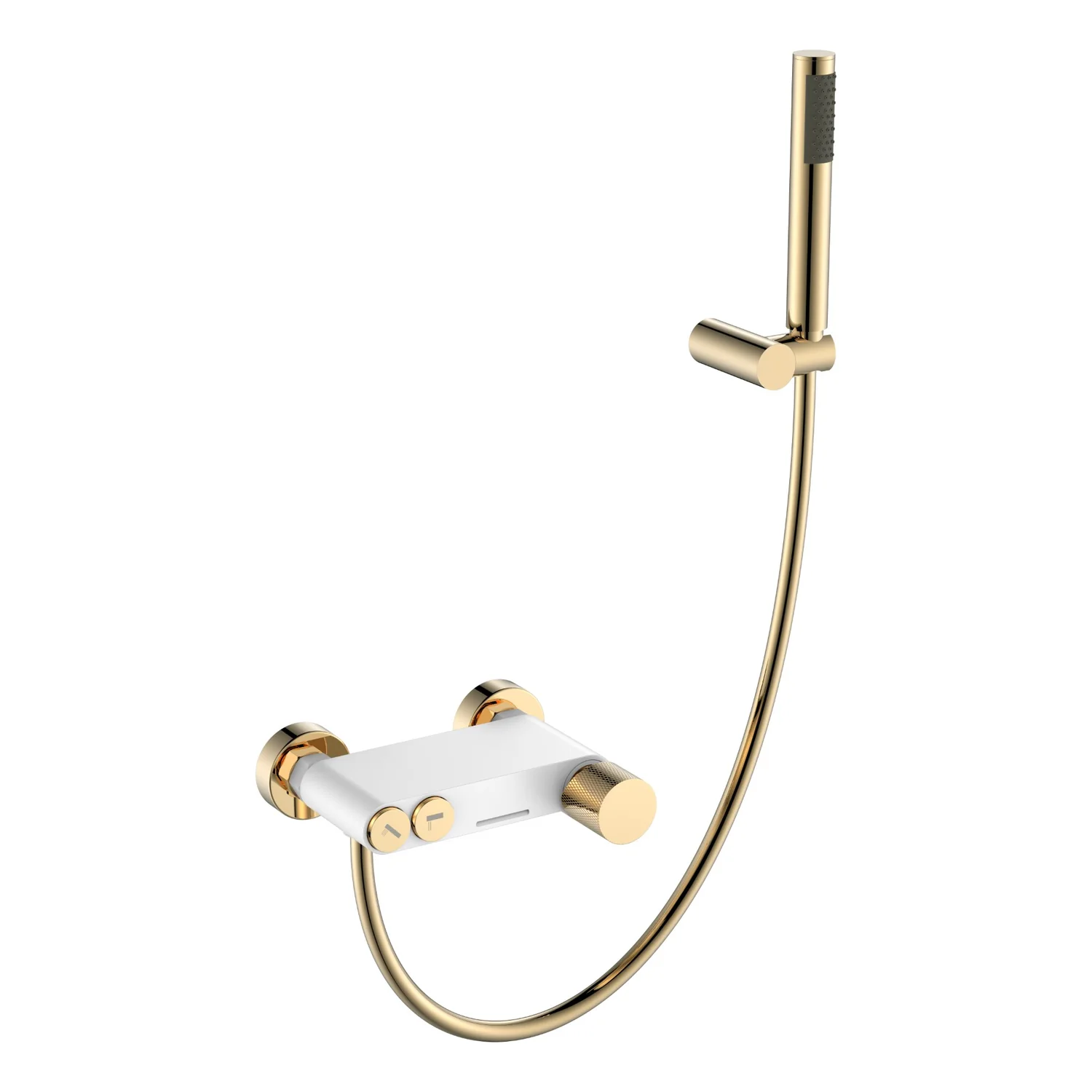 Boheme Смеситель STICK для ванны WHITE TOUCH GOLD