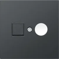 Donel R98 METAL вороненая сталь накладка для розеток TV, TV/SAT, серия DA