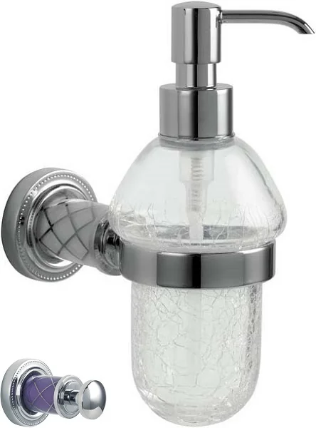 Boheme Настенный диспенсер MURANO CHROME (фиолетовое)_Комплект