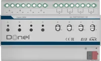 Donel KNX Диммер 1-10V , 4-канальный, 16A
Пассивный режим DC 0/1-10 В, ток переключения 16 А / 250