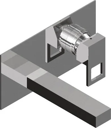 MOLVENO-BLS2-01-W0 Смеситель для раковины встраиваемый, без донного клапана, хром