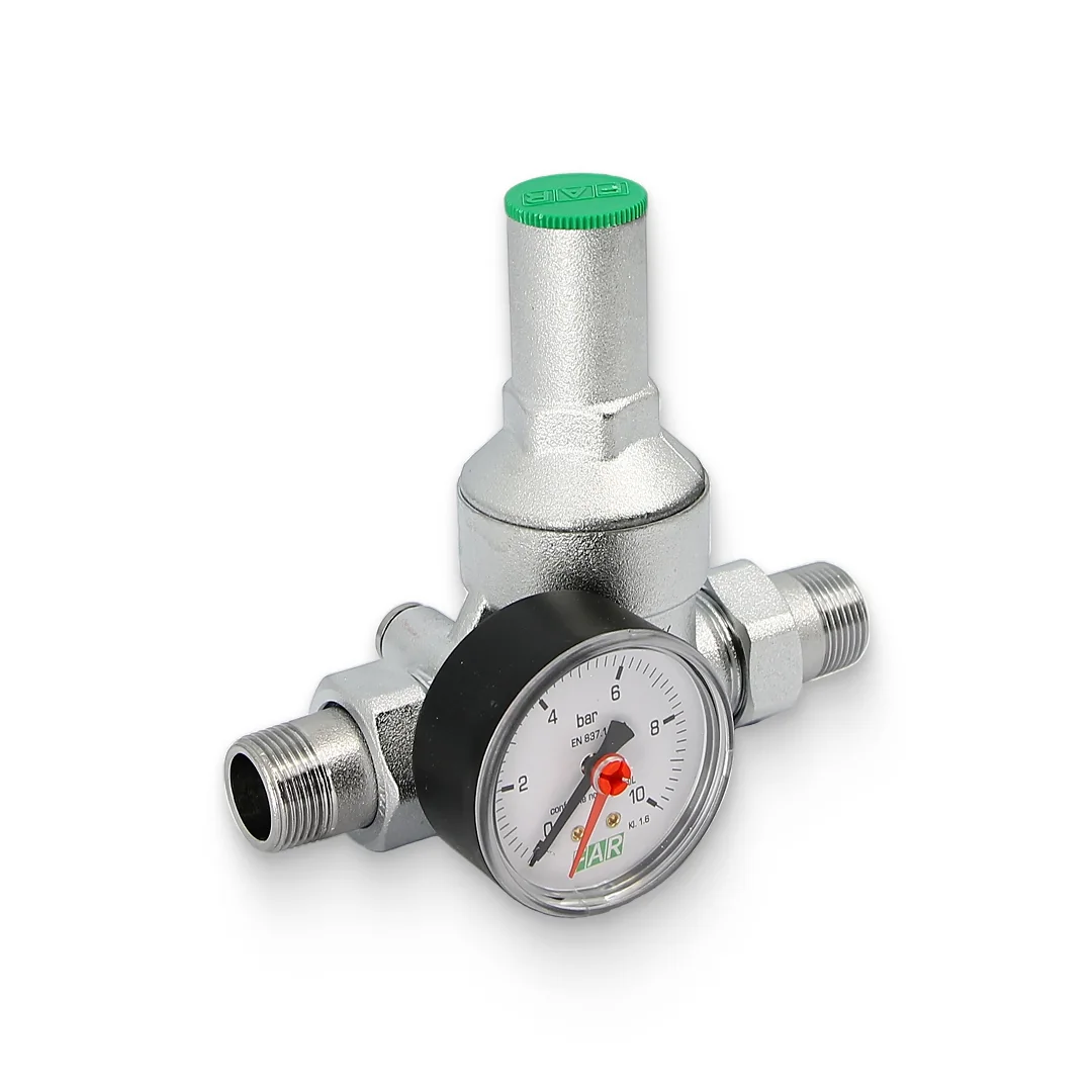 Редуктор давления хром FAR 3/4" (НР-НР) с манометром FA 2815 34