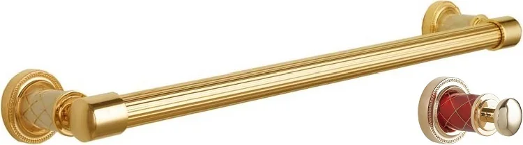 Boheme Держатель для полотенца MURANO GOLD (рубиновое)_Комплект
