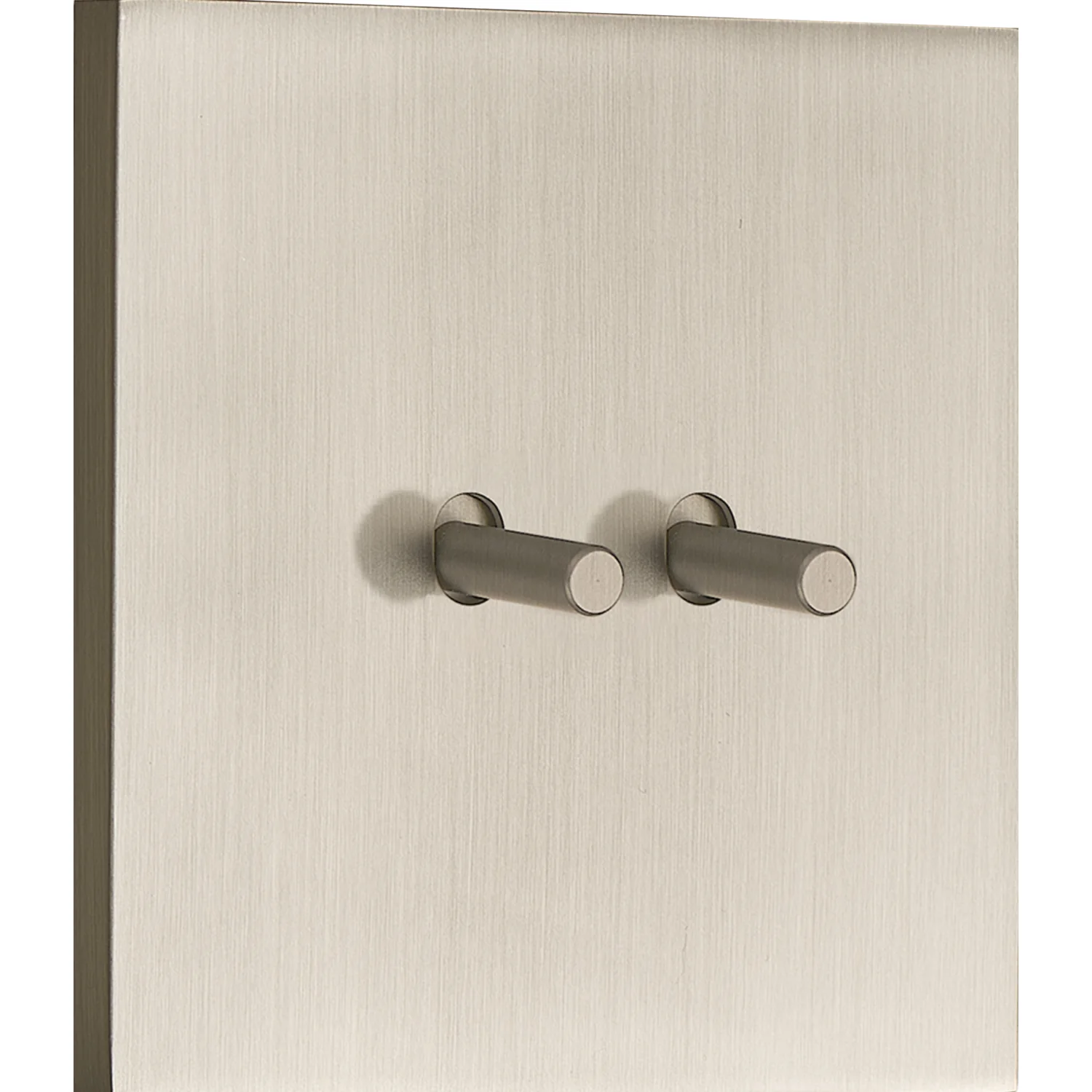 Donel N96 Переключатель на 2 тумблера, Цилиндр, 10AX 250V, Никель, серия DT