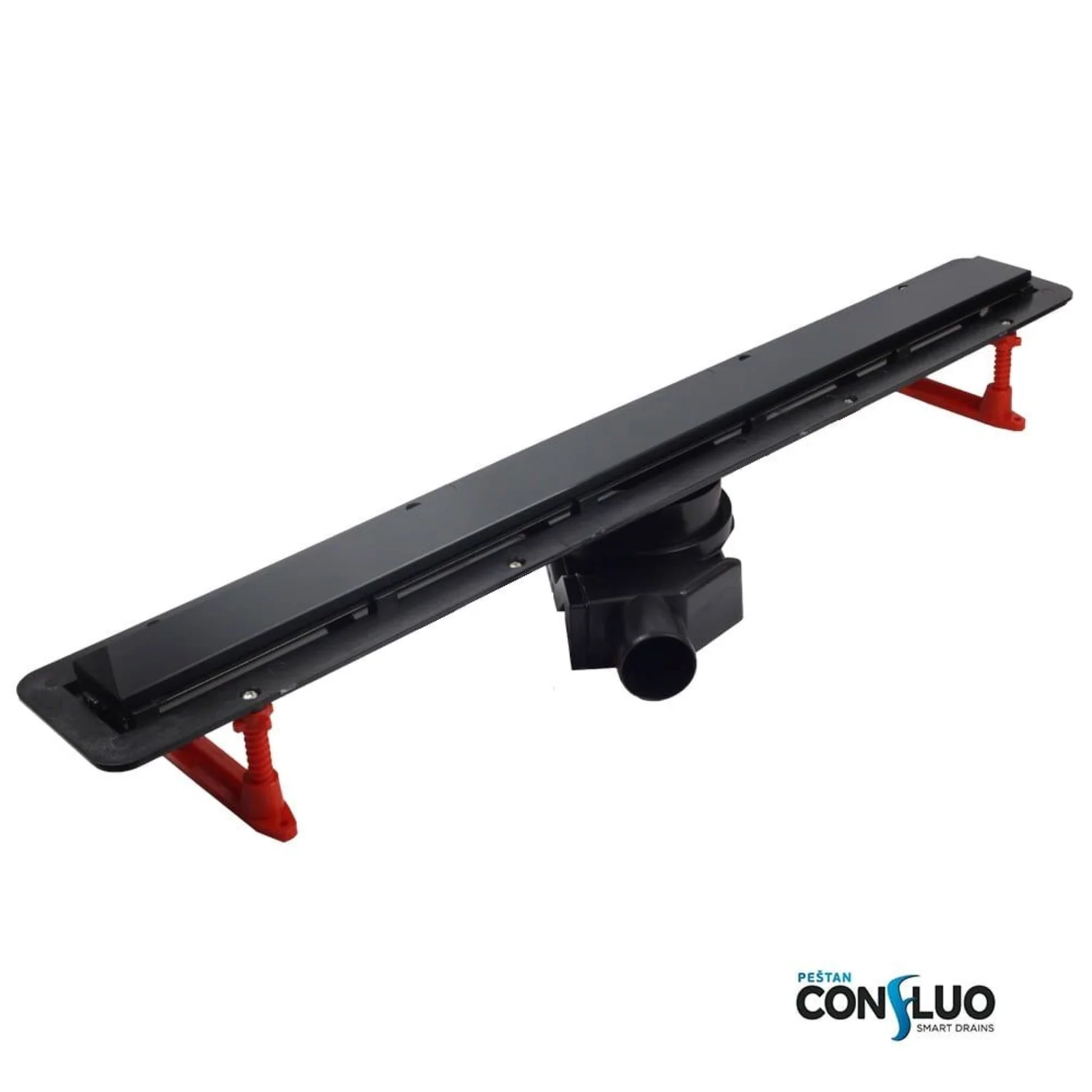 Душевой лоток Pestan Confluo Frameless Line  550 Black Glass