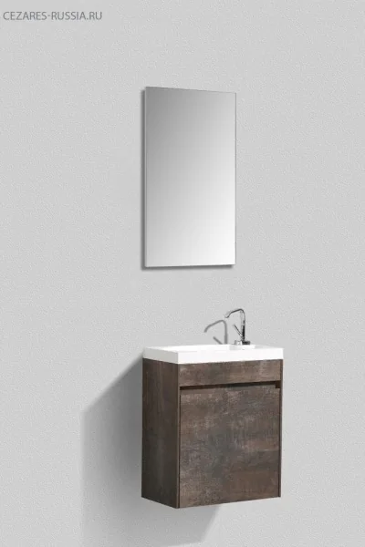Раковина из искусственного мрамора BB-460-PM-LVB, 460х260х125 мм BelBagno