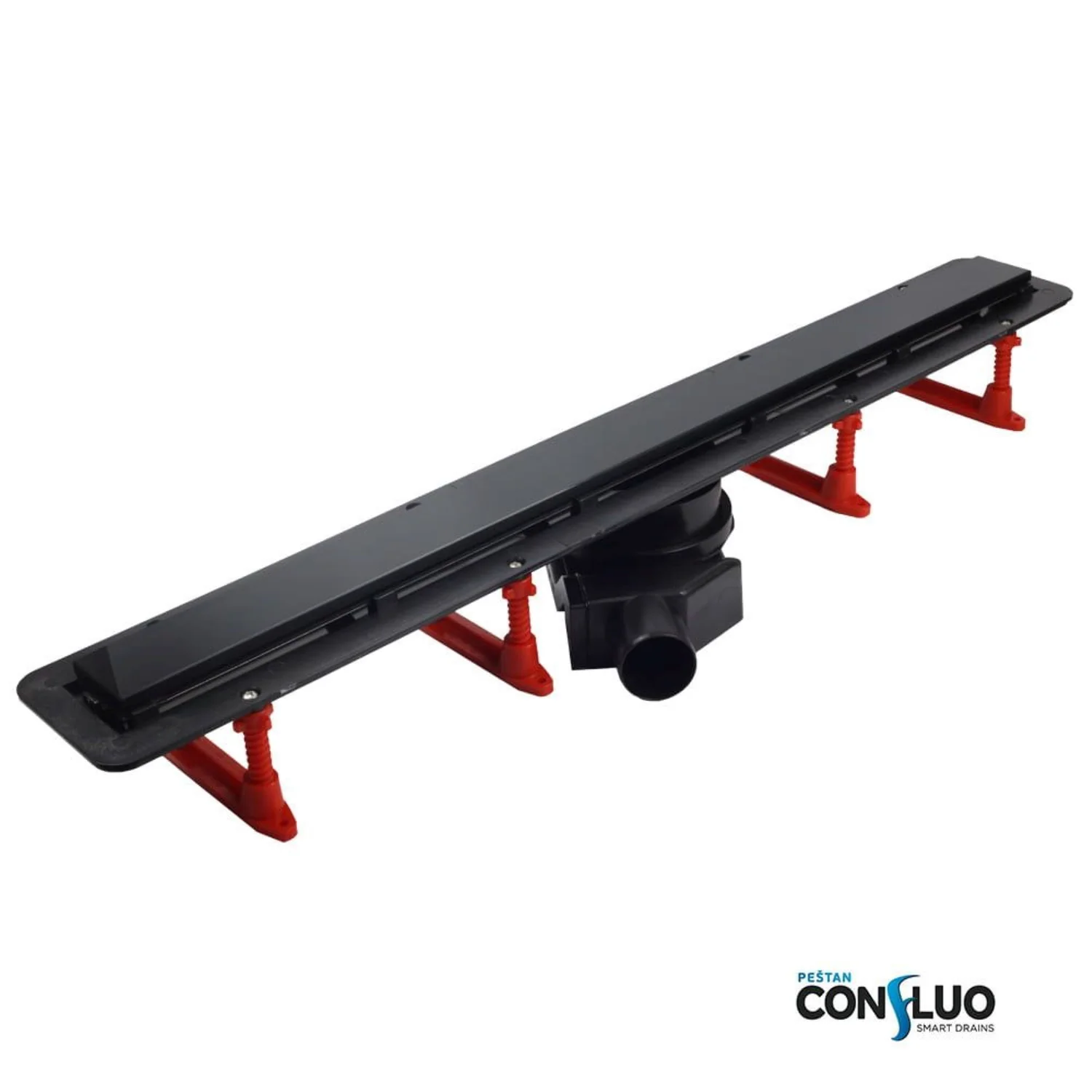 Душевой лоток Pestan Confluo Frameless Line  750 Black Glass