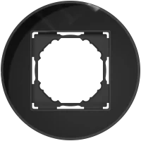 Donel A07 Natural Round Чёрное стекло рамка 1-я, серия DB