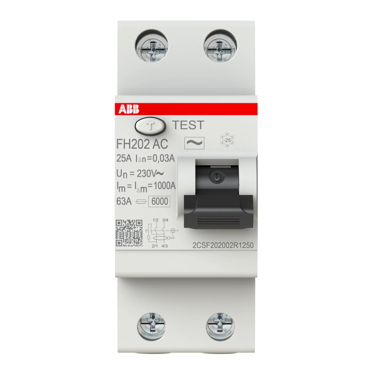 УЗО АВВ 2-п 25А FH202 AC-25/0.03