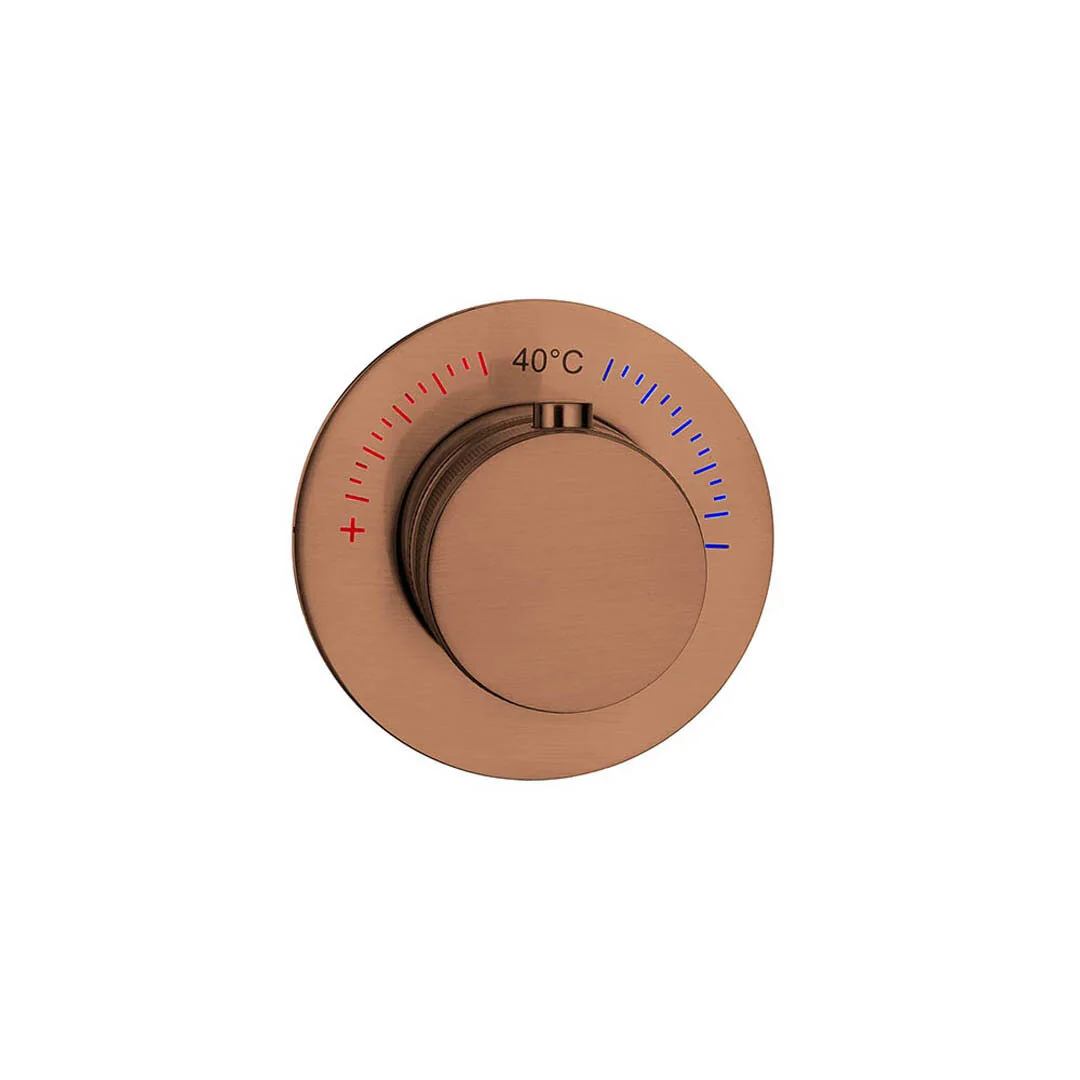 Смеситель встраиваемый термостат UNO BRUSHED BRONZE