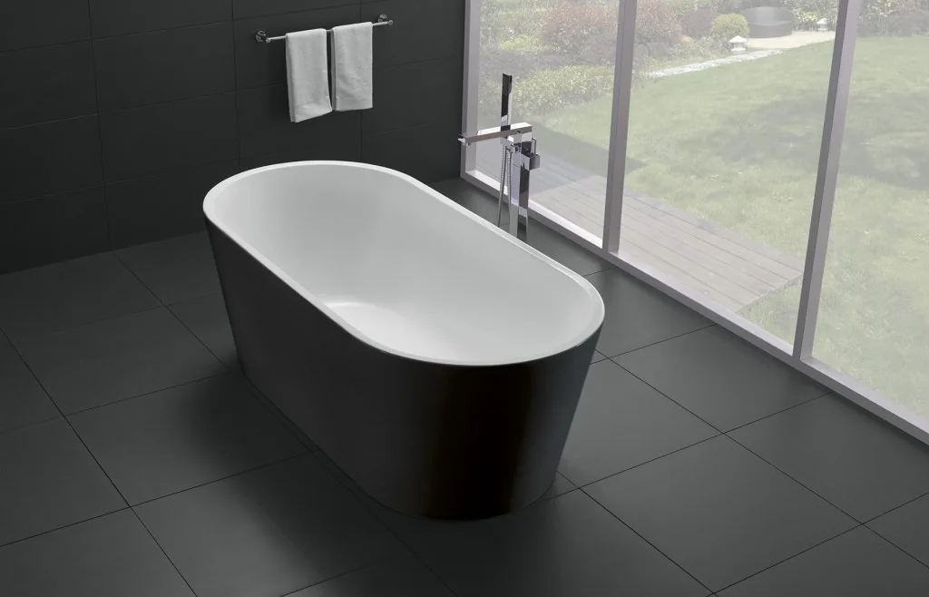 Акриловая ванна BELBAGNO BB71-1700-NERO, 1700x800x600
