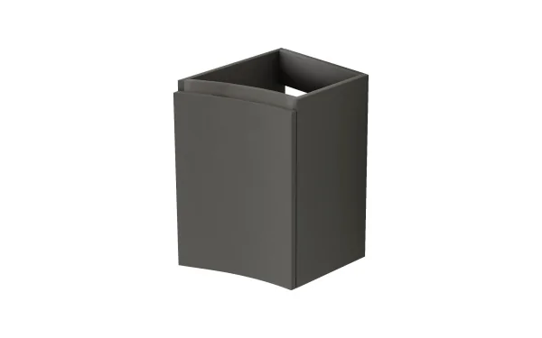 VAGUE Шкафчик подвесной с одной распашной створкой, правый 54906 Grigio talpa opaco, 34x41x55