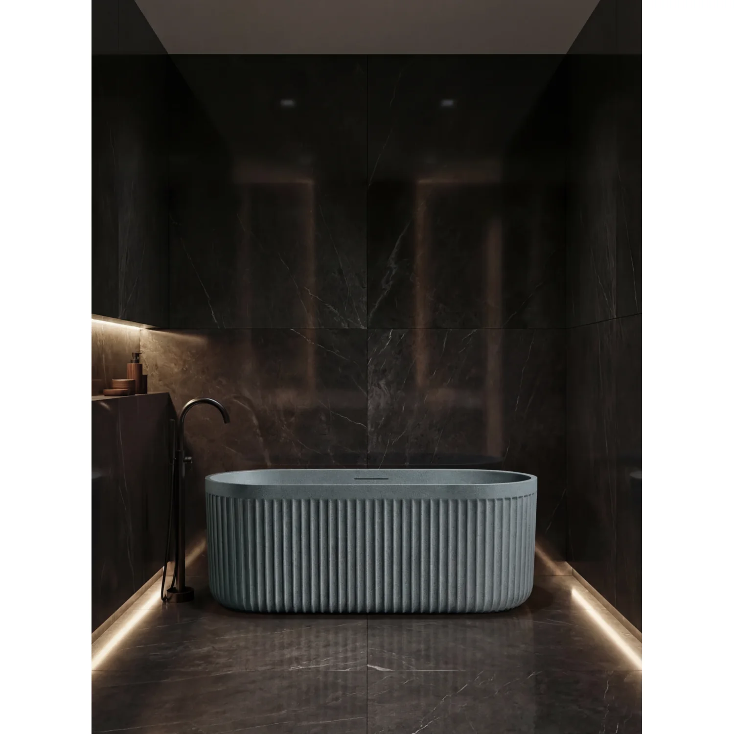 Ванна из искусственного камня AltroBagno Gianni 090212 Granite Gray